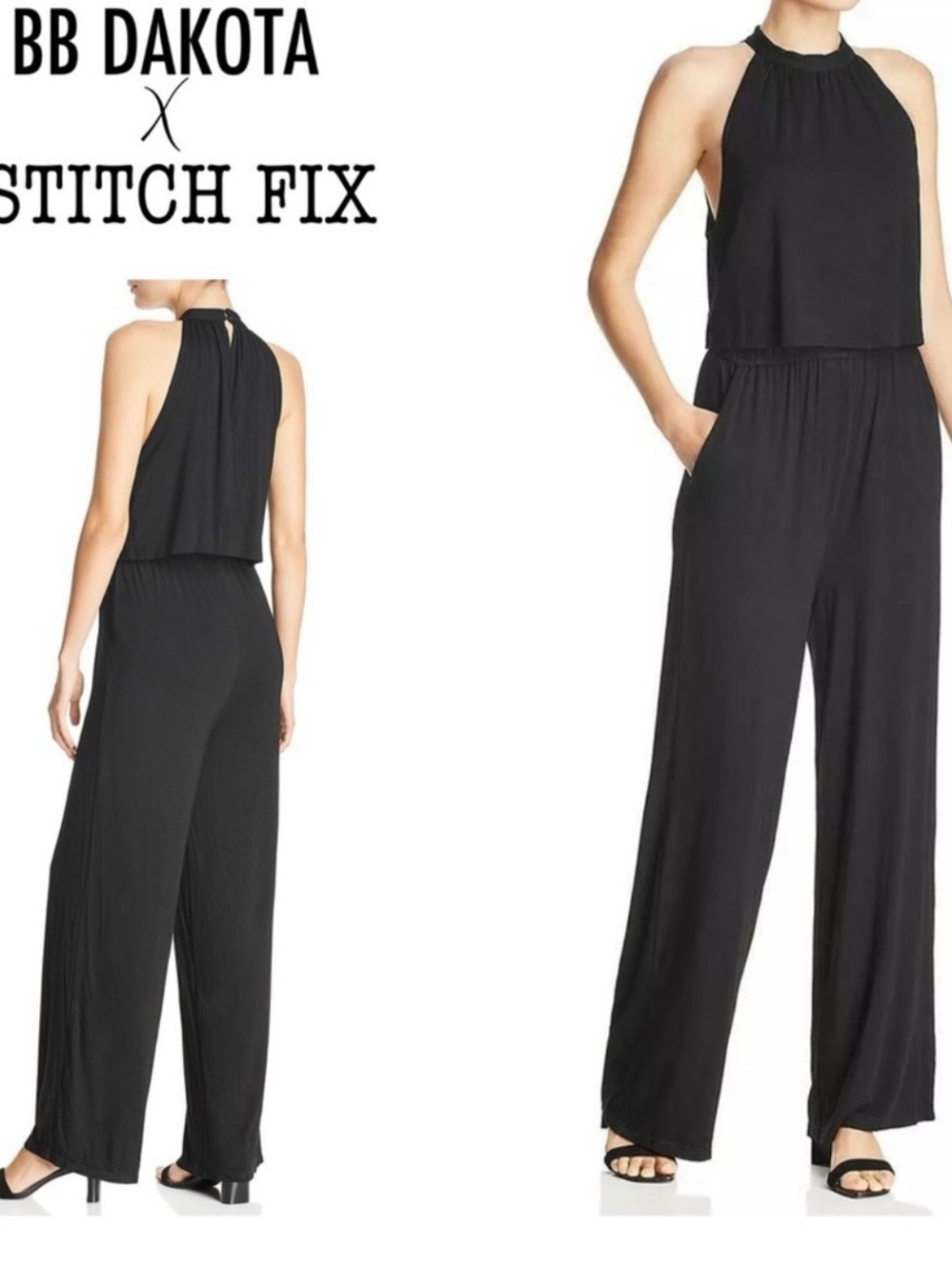 BB DAKOTA & STITCH FIX black jumpsuit. EUC/LN